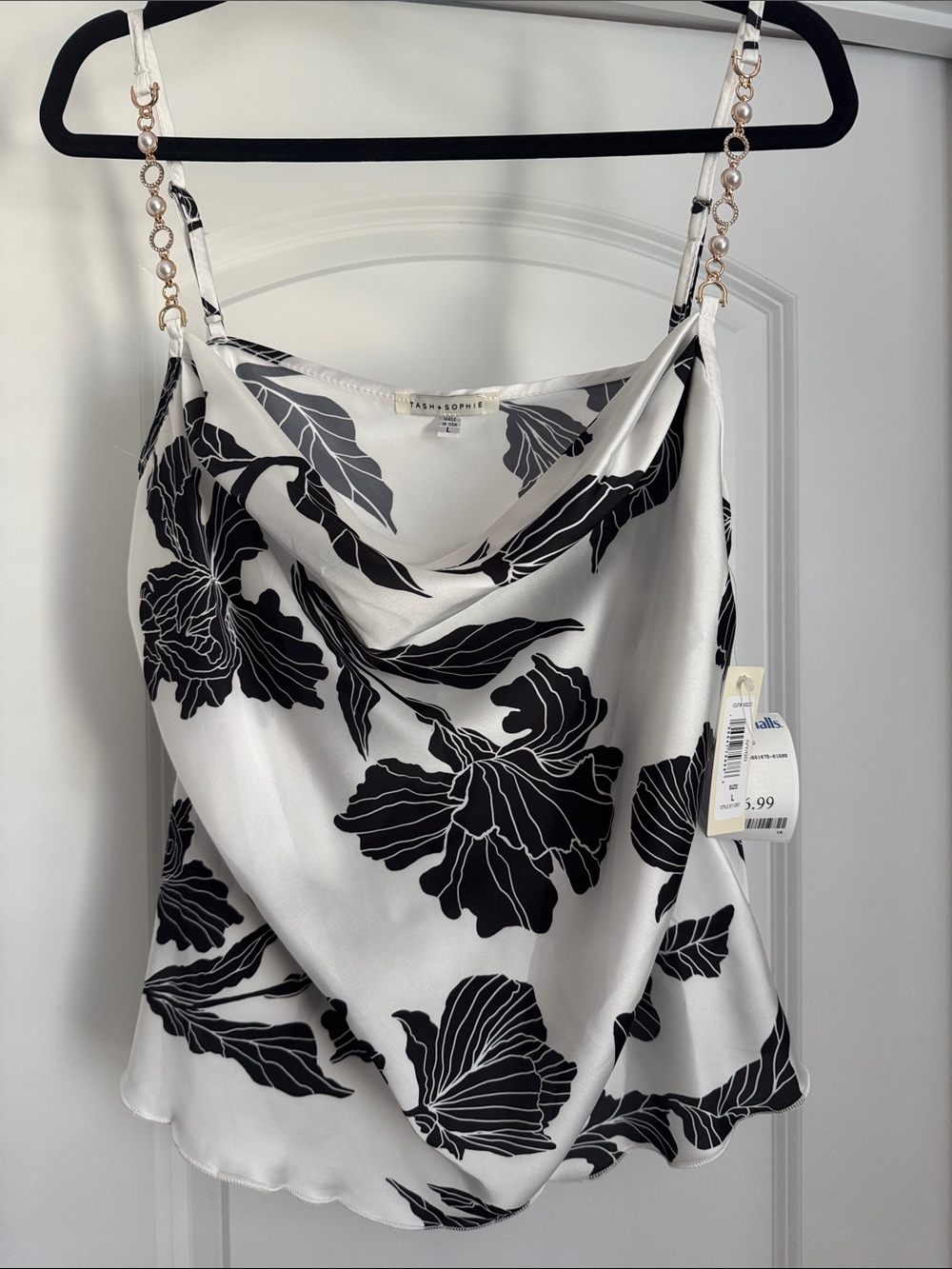 Black & White Floral Tank